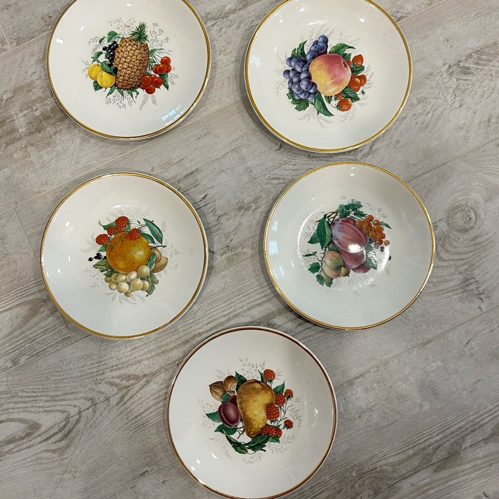 Fruit Design Ceramic Dinner Plates Set